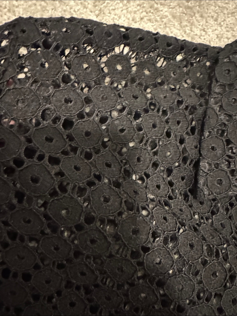 rag & bone Black Eyelet Button-Down Shirt - Picture 3 of 4
